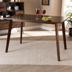Baxton Studio Britte Walnut Finished Rectangular Wood Dining Table 10 Baxton Studio Britte Walnut Finished Rectangular Wood Dining Table -Whole House Kitchenware dc0181230e8eaef3 9605 w800 h800 b0 p0