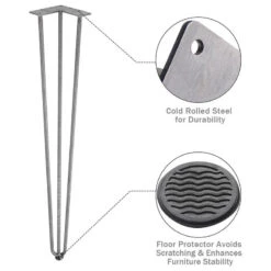 Yescom 34" Hairpin Legs Steel Rod Heavy Duty Furniture Leg Coffee Table Home 10 Yescom 34" Hairpin Legs Steel Rod Heavy Duty Furniture Leg Coffee Table Home -Whole House Kitchenware dc01d7580ec39ac7 3684 w800 h800 b1 p0