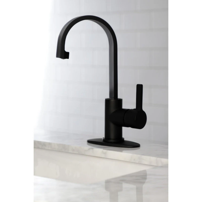 LS8610CTL Continental One-Handle 1-Hole Deck Mounted Bar Faucet, Matte Black 6 LS8610CTL Continental One-Handle 1-Hole Deck Mounted Bar Faucet, Matte Black - Image 4
