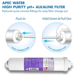 APEC 10" Alkaline Calcite PH Neutralizer Water Filter Kit, 1/4" Output, US Made -Whole House Kitchenware df21deaf00ae78e6 8320 w800 h800 b1 p0