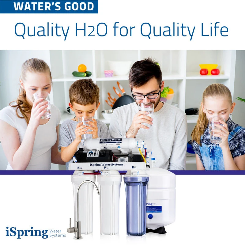 ISpring RCC7P 5-Stage Under-Sink RO Water Filter System With Booster Pump 4 ISpring RCC7P 5-Stage Under-Sink RO Water Filter System With Booster Pump - Image 2