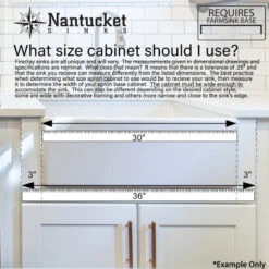 Nantucket Sinks 30-Inch Farmhouse Fireclay Sink With Filigree Apron 21 Nantucket Sinks 30-Inch Farmhouse Fireclay Sink With Filigree Apron -Whole House Kitchenware e2d18fd70e176614 2196 w800 h800 b0 p0