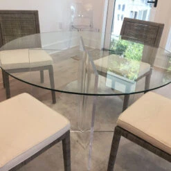 Acrylic V/Boomerang Dining Table Bases, Set Of 2, 29" High -Whole House Kitchenware e341d39d0127192a 6378 w800 h800 b0 p0