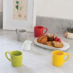 LINO Coffee Mugs, Set Of 4, Lotus Green -Whole House Kitchenware e361e137070faa9b 4614 w800 h800 b0 p0