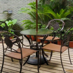 Patio Glass Table Top: 42” Round 1/4 Thick Flat Tempered With 2” Hole 10 Patio Glass Table Top: 42” Round 1/4 Thick Flat Tempered With 2” Hole -Whole House Kitchenware e4b103500ddbc232 4032 w800 h800 b0 p0