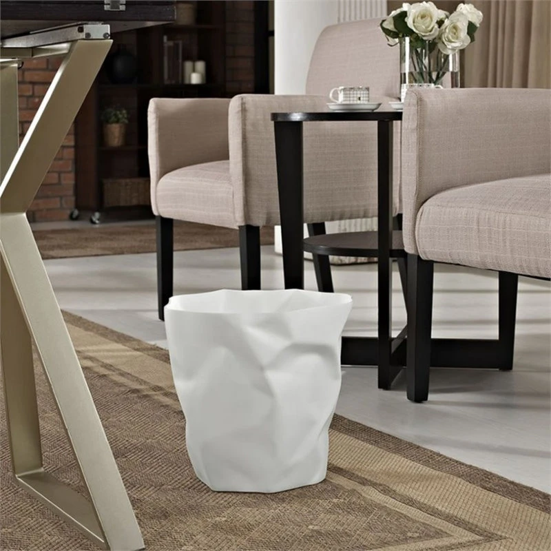 Modway Lava Plastic Trash Can In White 4 Modway Lava Plastic Trash Can In White - Image 2