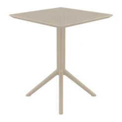 Pemberly Row Contemporary 24 Inch Square Folding Table In Taupe Finish -Whole House Kitchenware e5c10c4e0215da4e 1771 w800 h800 b1 p0