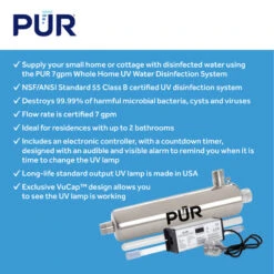 PUR® Whole Home UV Standard Output 17W Lamp And Quartz Sleeve Rep Kit For PUV15S -Whole House Kitchenware e5c121070fdd0b4a 8103 w800 h800 b0 p0