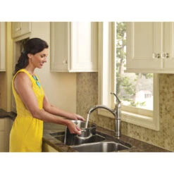 Moen Brantford 1-Handle High Arc Pullout Kitchen Faucet, Spot Resist Stainless -Whole House Kitchenware e73191380d80e68f 7298 w800 h800 b0 p0
