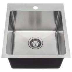 MR Direct T1717 Topmount Single Bowl 3/4-Inch Radius Kitchen Sink, Sink Only