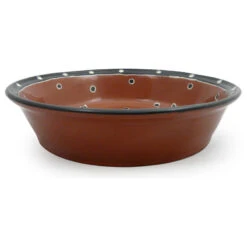 Glazed Terra Cotta Pottery Deep-Dish Pie Plate, Blackbird Motif -Whole House Kitchenware e7d1055b0a6b4996 0630 w800 h800 b1 p0