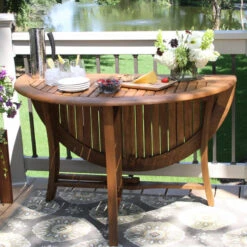 Round Eucalyptus Folding Table, 48" -Whole House Kitchenware ec219d5706280570 2001 w800 h800 b0 p0