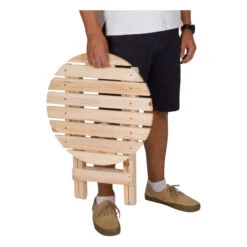 Adirondack Folding Table, Natural, Round -Whole House Kitchenware ec41b05b0b4d2d0a 9120 w800 h800 b1 p0