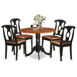 Dlke5-Bch-Lc, 5-Piece Kitchen Table Set, Dining Table And 4 Kitchen Chairs