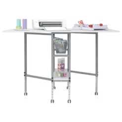 Hobby And Craft Height Adjustable Cutting Table With Drawers, White -Whole House Kitchenware ee315a9403612ae6 2772 w800 h800 b1 p0