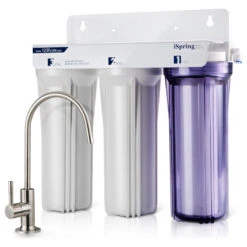 ISpring US31 Classic 3-Stage Under Sink Water Filtration System, Tankless