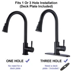 Pull Down Single Handle Kitchen Faucet, Matte Black 10 Pull Down Single Handle Kitchen Faucet, Matte Black -Whole House Kitchenware f03129850f8a5d44 0374 w800 h800 b1 p0