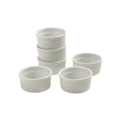 Norpro White Porcelain 4 Ounce Ramekin, Set Of 6
