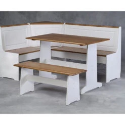 Ardmore Nook White With Pine Accents -Whole House Kitchenware f181e6590d5d95c4 7203 w800 h800 b0 p0