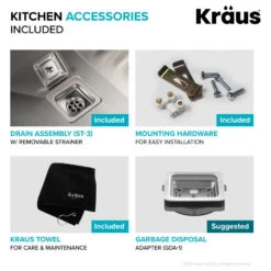 Pax Zero-Radius 18 1/2" Undermount Stainless Steel 1-Bowl 16 Gauge Kitchen Sink -Whole House Kitchenware f2a119ea00e5e99b 3190 w800 h800 b1 p0