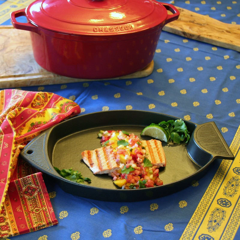 Chasseur 16" French Cast Iron Fish-Shaped Grill 5 Chasseur 16" French Cast Iron Fish-Shaped Grill - Image 3