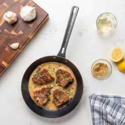 Blue Steel 10" Fry Pan -Whole House Kitchenware f5818a130042ce84 2953 w800 h800 b0 p0