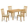 East West Furniture Capri 5-piece Traditional Wood Kitchen Table Set In Oak 1 East West Furniture Capri 5-piece Traditional Wood Kitchen Table Set In Oak -Whole House Kitchenware f5c14c4a01b19909 6784 w800 h800 b1 p0
