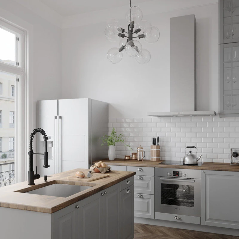 VIGO Edison Pull-Down Kitchen Faucet, Matte Black 6 VIGO Edison Pull-Down Kitchen Faucet, Matte Black - Image 4