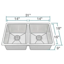 3120D Kitchen Sink, 16-Gauge, Ensemble -Whole House Kitchenware f9c160e60c41086d 4960 w800 h800 b1 p0