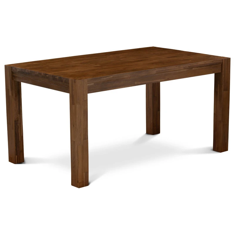 7-Piece Set, 6 Chairs And Table Top And Wooden 4 Legs, Antique Walnut Finish 3 7-Piece Set, 6 Chairs And Table Top And Wooden 4 Legs, Antique Walnut Finish