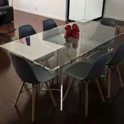 Acrylic V/Boomerang Dining Table Bases, Set Of 2, 29" High -Whole House Kitchenware fc616cbc0bd47e48 6378 w800 h800 b0 p0