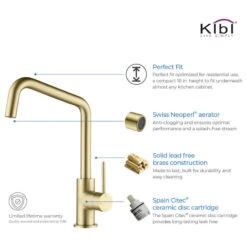 Macon Single Lever Kitchen Bar Faucet, Brush Gold 14 Macon Single Lever Kitchen Bar Faucet, Brush Gold -Whole House Kitchenware fc61847401bb6ca2 1968 w800 h800 b1 p0