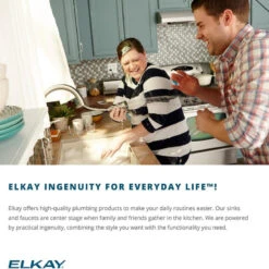 Elkay Lustertone Stainless Steel 2 Bowl Sink W/ Aqua Divide, Lustrous Satin -Whole House Kitchenware fdb157000ce6e344 1277 w800 h800 b0 p0