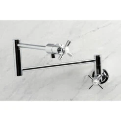 Kingston Brass KS4101ZX Millennium Wall Mount Pot Filler, Polished Chrome 9 Kingston Brass KS4101ZX Millennium Wall Mount Pot Filler, Polished Chrome -Whole House Kitchenware fe913763013a56b4 0530 w800 h800 b0 p0