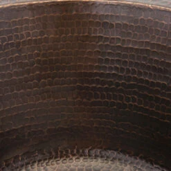 Premier Copper Products 17" Large Round Hammered Copper Bar/Prep Sink, Oil Rubbed Bronze -Whole House Kitchenware fea1404500774ca1 8185 w800 h800 b0 p0