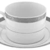 Paradise Can Cup And Saucer, Set Of 6, Platinum -Whole House Kitchenware home design 10
