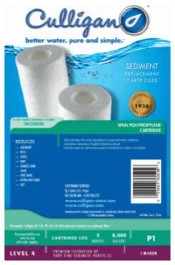 Culligan P1 Spun Polypropylene Cartridge, 1 Micron, 2-Pack
