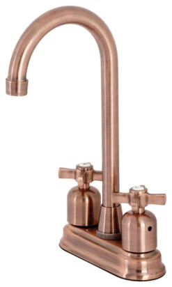 Kingston Brass KB849ZXAC Millennium Bar Faucet, Antique Copper