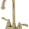 KB8492NFL NuWave French 4" Centerset Bar Faucet, Polished Brass