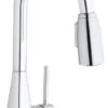 Elkay Avado Bar Faucet With Pull-Down Spray And Forward Only Handle, Chrome -Whole House Kitchenware home design 111
