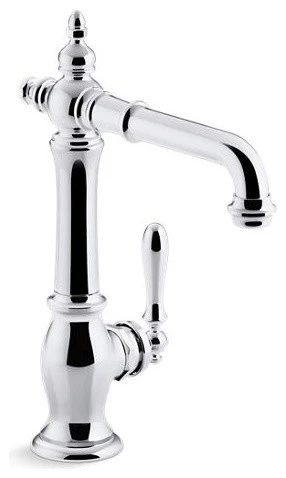 Kohler Artifacts Bar Sink Faucet, Victorian Spout Design, Polished Chrome 3 Kohler Artifacts Bar Sink Faucet, Victorian Spout Design, Polished Chrome