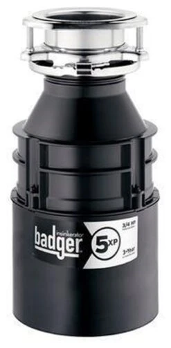 InSinkErator BADGER 5XP Continuous Feed Food Waste Garbage Disposal, 3/4 HP
