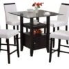 Pilaster Designs, 5-Piece Counter Height Dining Set, Table And 4 Chairs, White -Whole House Kitchenware home design 198