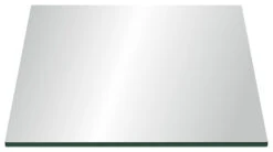 20" Tempered Square Glass Table Top, 3/8" Thickness, Flat Polish