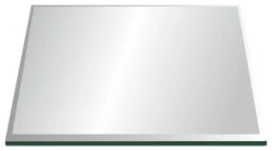 40" Square Glass Top 1/2" Thick With 1" Bevel Edge With 1" Radius Corners