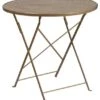 Bowery Hill 30" Round Folding Patio Dining Table In Gold -Whole House Kitchenware home design 209