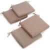 20"x19" Twill Chair Cushion, Set Of 4, Toffee -Whole House Kitchenware home design 210