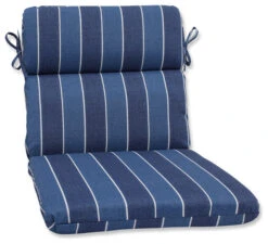 Wickenburg Rounded Corners Chair Cushion, Indigo