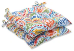 Ummi Multi Wrought Iron Seat Cushion, Set Of 2