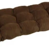 42"x19" U-Shaped Tufted Settee/Bench Cushion, Chocolate Brown -Whole House Kitchenware home design 232